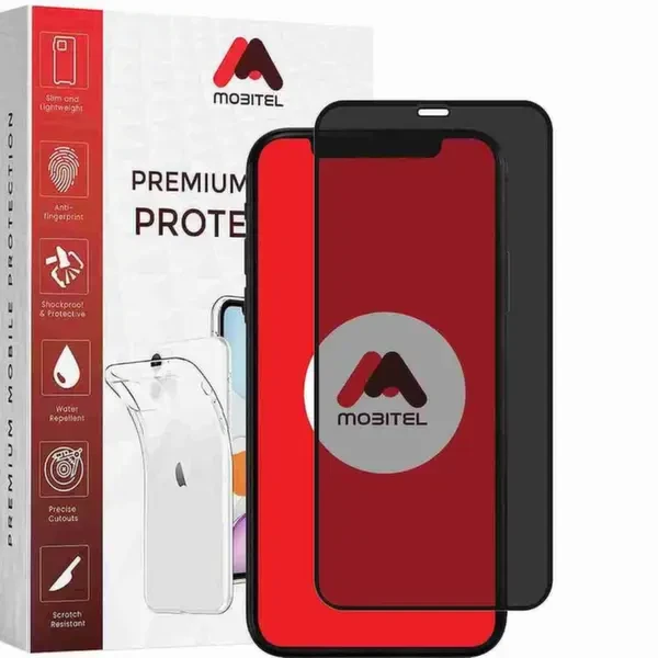 Mobitel Privacy Tempered Glass Screen Protector for iPhone 12 and iPhone 12 Pro